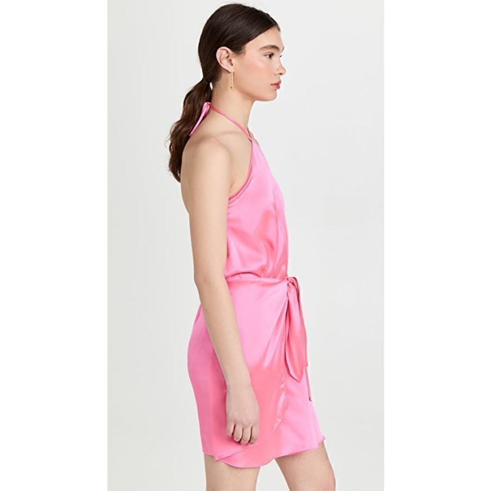Anthropologie - Silk Halter Mini Dress by Amanda Uprichard size M - Picture 6 of 12